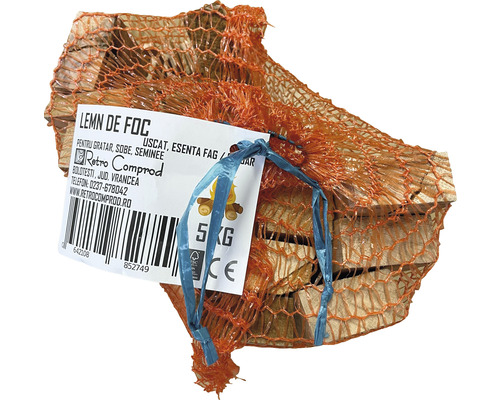 Sac cu lemn de foc uscat de fag, aproximativ cinci kilograme