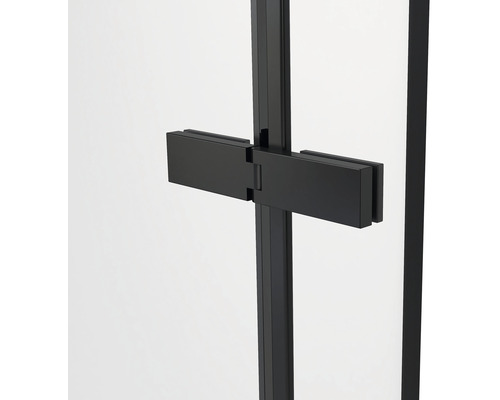 Prim-plan al unei balamale negre pentru cabină de duș