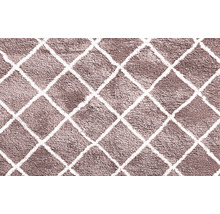 Covor Shaggy Stream romburi rosé 160x230 cm