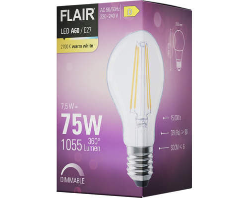 Ambalaj bec FLAIR LED A60 E27