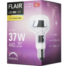 Bec LED variabil Flair E27 5,5W 440 lumeni, reflector R80 mat, lumină caldă