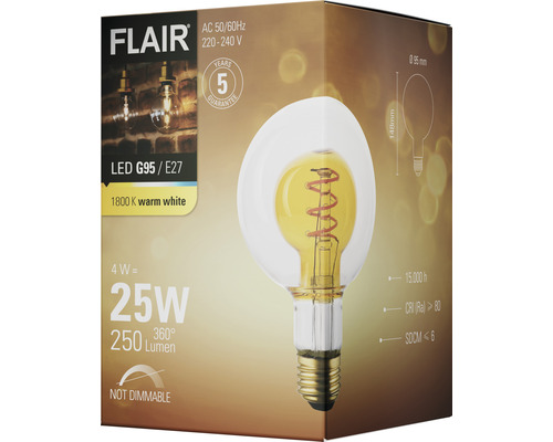 Ambalaj bec LED Flair G95 E27