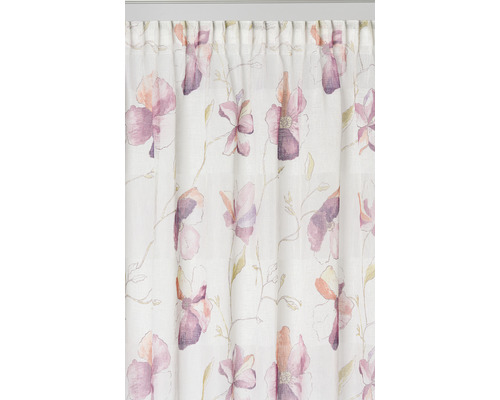 Perdea cu model floral pentru decorarea ferestrelor