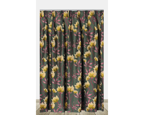 Perdea cu imprimeu floral pentru decorarea ferestrelor