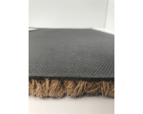 Detaliu covoraș de cocos cu spate din cauciuc