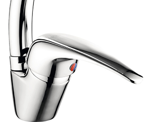 Baterie metalică lucioasă cu o singură manetă