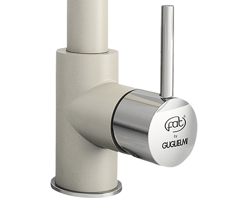 Baterie de bucătărie cu manetă laterală și logo FAT by GUGIELMI