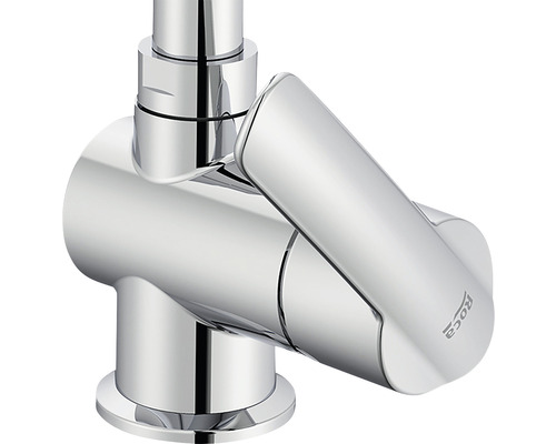 Logo Roca pe robinet cromat