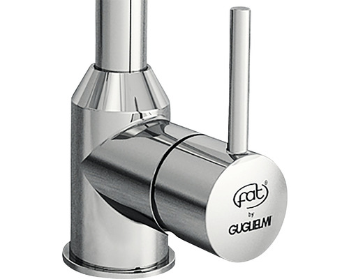 Baterie monocomandă din metal cu logo Fat by Guglielmi