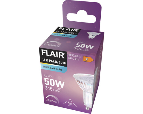 Bec LED Flair PAR16 GU10 în ambalaj