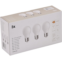 Becuri LED Verpackungsdesign E27 4,5W 470 lumeni, glob mat A60, lumină rece CRI90, 3 bucăți