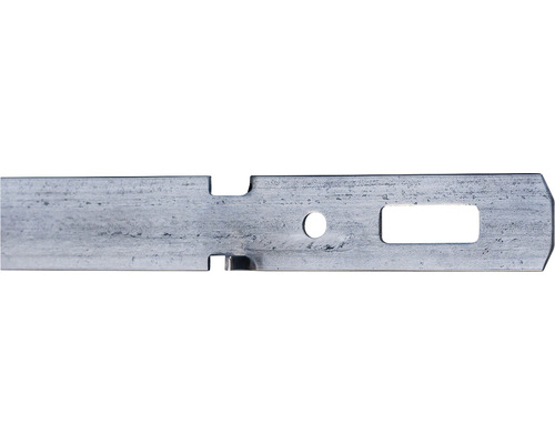 Conector metalic cu găuri pentru fixare