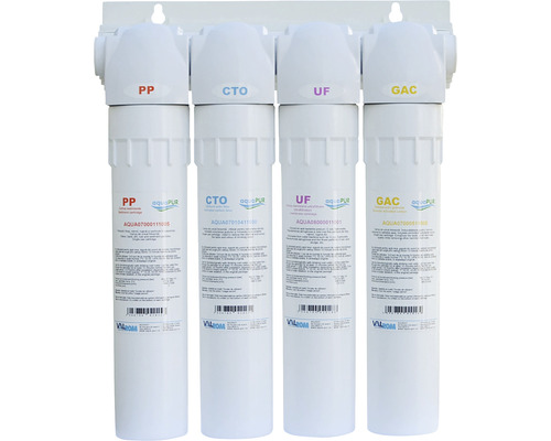 Sistem de filtrare a apei cu patru filtre