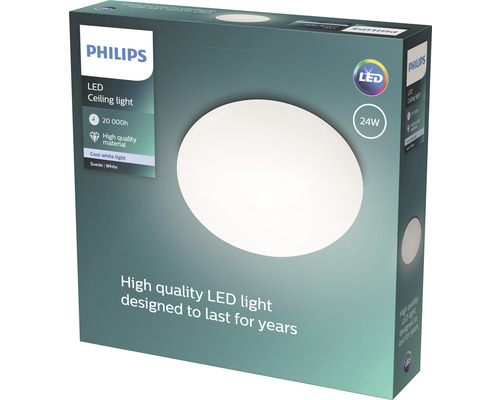 Plafonieră LED Philips în ambalajul produsului