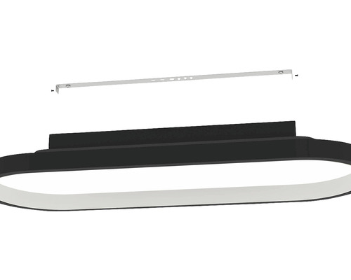 Lumină de tavan ovală cu LED, cu suport de montare