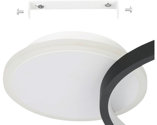 Plafonieră cu suport de montaj și șuruburi