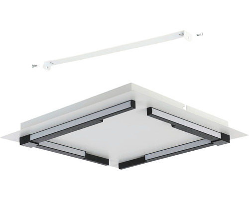 Plafonieră pătrată cu iluminare LED și element de montaj