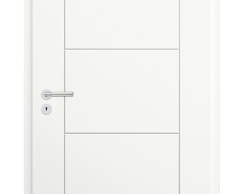 Ușă de interior albă cu set de clanțe