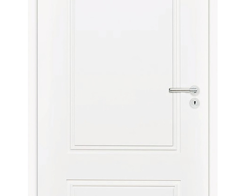 Ușă interioară albă cu clanță