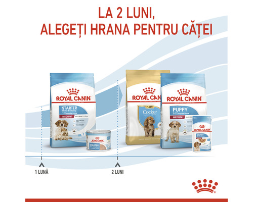 Hrană pentru căței Royal Canin pentru diferite vârste