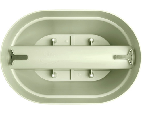 Jardinieră ovală din plastic cu sistem de irigare