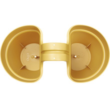 Jardinieră de balcon galbenă cu două jardiniere de la Elho