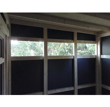 Căsuță de grădină Bertilo Design HPL 2 345x228 cm, antracit/alb