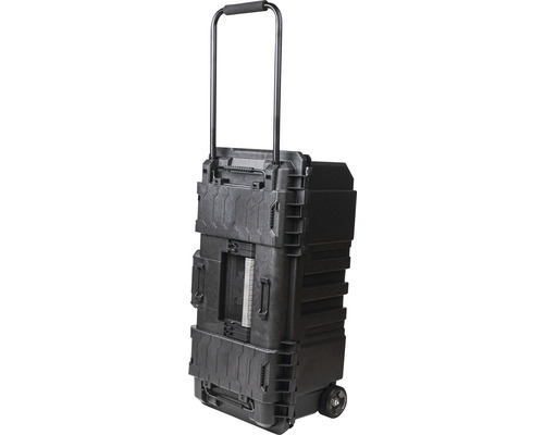 Troler cutie de scule din plastic cu mâner telescopic