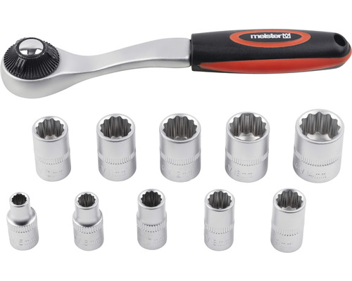 Cheie cu clichet cu capete de chei tubulare de la Meister