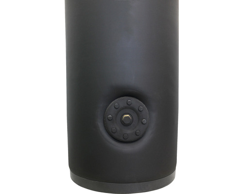 Boiler de apă caldă negru cu flanșă de conectare
