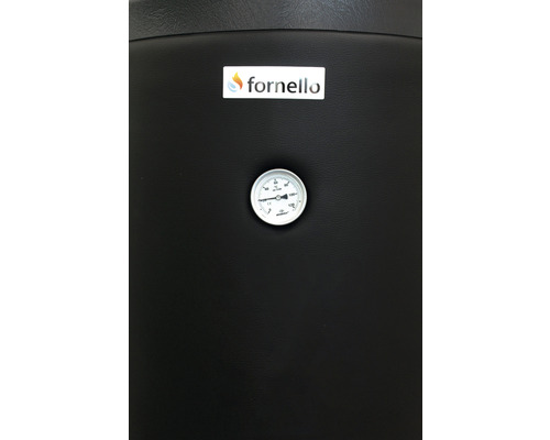 Logo Fornello cu indicator de temperatură pe un boiler de apă