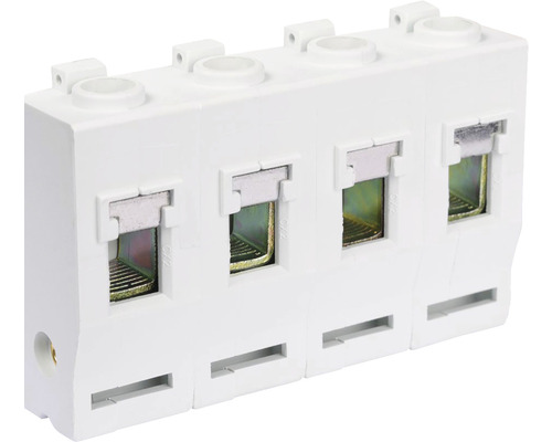 Bloc de distribuție electrică cu patru conexiuni