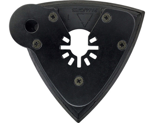 Disc de șlefuire triunghiular pentru scule multifuncționale cu suport