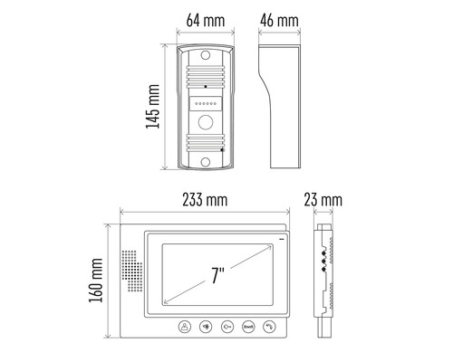 Dimensiunile unui sistem de interfon, dintr-o privire