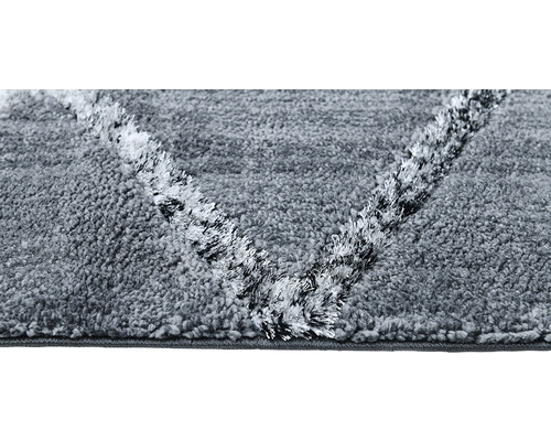 Covor gri cu model în formă de V