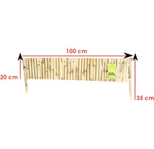 Bordură Windhager bambus 100x20/ 35 cm-thumb-1
