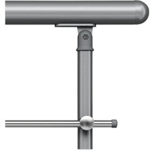 Imagine detaliată a unei balustrade metalice