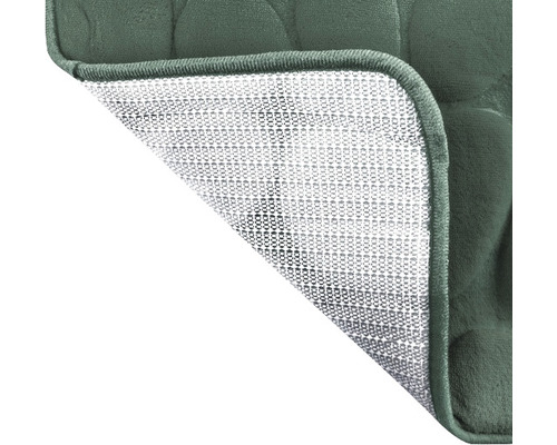 Imagine detaliată a unui covoraș de baie cu partea inferioară antiderapantă