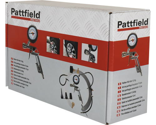 Set umflare anvelope Pattfield 12 piese în ambalaj