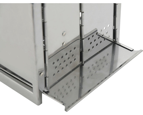 Grătar din oțel inoxidabil cu raft perforat