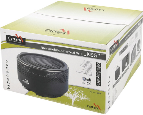 Ambalajul grătarului cu cărbune Keg fără fum de la Cattara