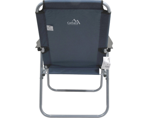 Scaun de camping Cattara cu cadru din oțel, vedere din spate