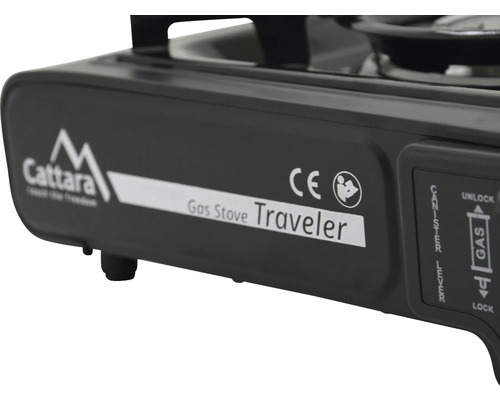 Logo Cattara. Marcaj CE. Aragaz Traveler.