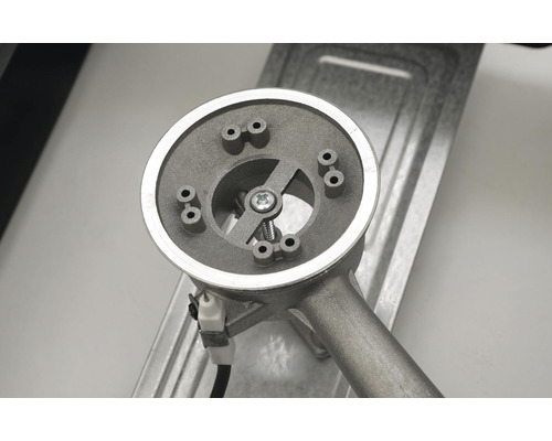 Arzător de gaz din metal cu electrod de aprindere