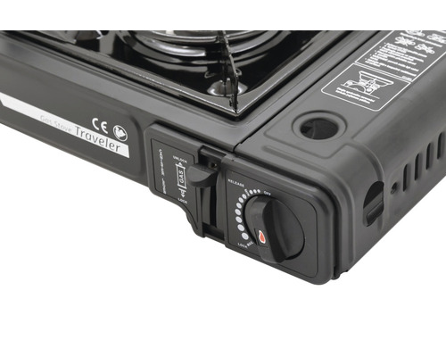 Imagine detaliată a aragazului cu gaz cu elemente de control