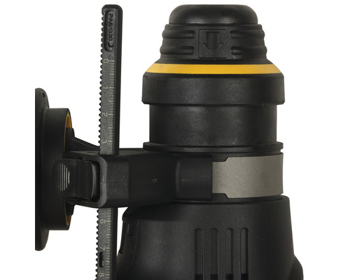 Prim-plan cu un burghiu cu limitator de adâncime