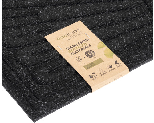 Covoraș de ușă din material reciclat, 60x90 cm