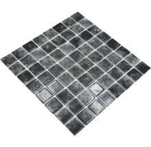 Mozaic piscină sticlă VP56383PUR negru 31,6x31,6 cm