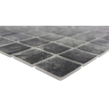 Mozaic piscină sticlă VP56383PUR negru 31,6x31,6 cm