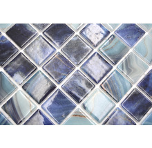 Mozaic piscină sticlă VP56384PUR albastru 31,6x31,6 cm